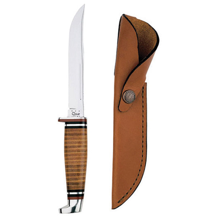Case Knives Leather Hunter 5" Fixed Blade Knife