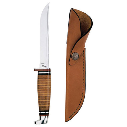 Case Knives Leather Hunter 5" Fixed Blade Knife