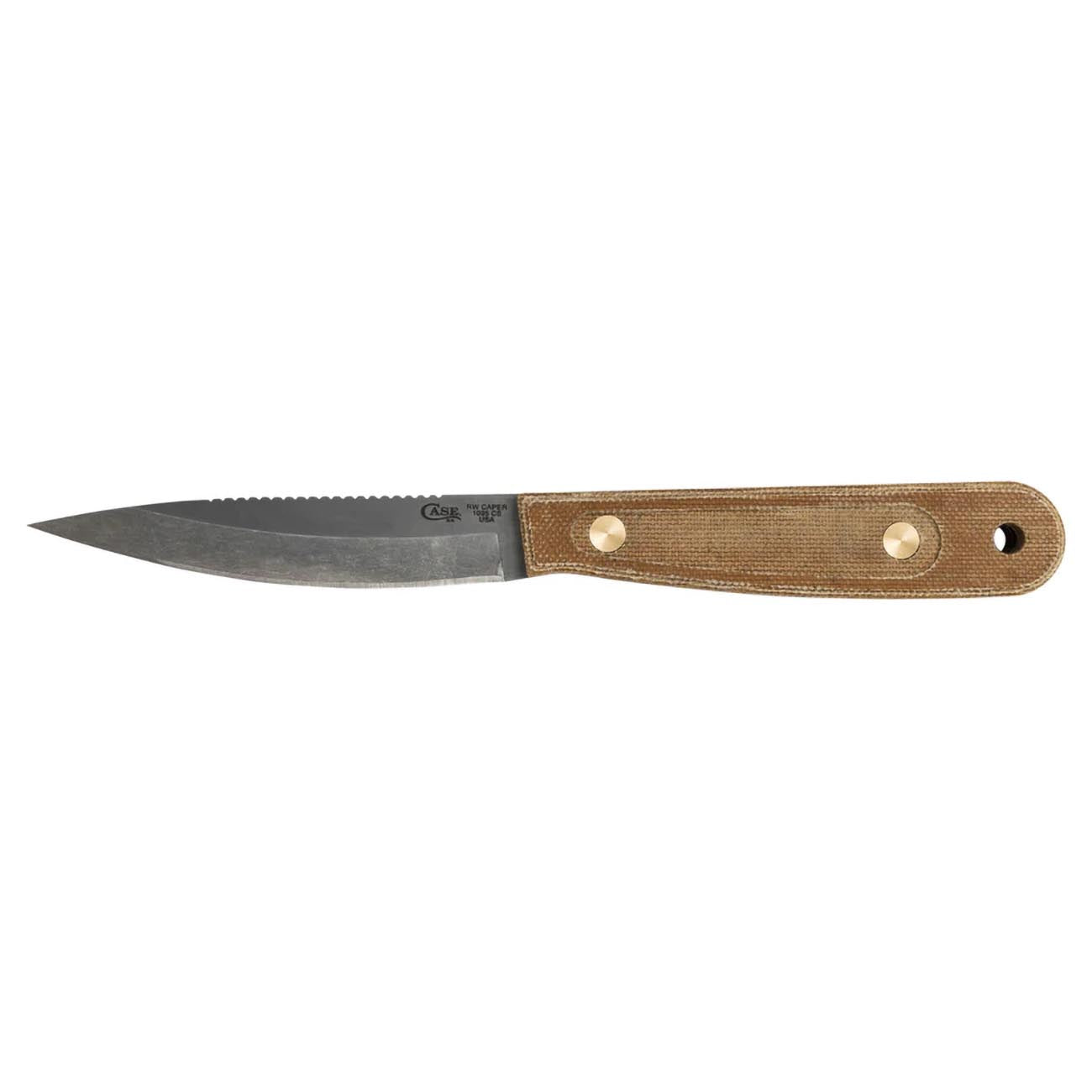 Case Knives Pro Series Roland Welker Smooth Natural Micarta RW Caper