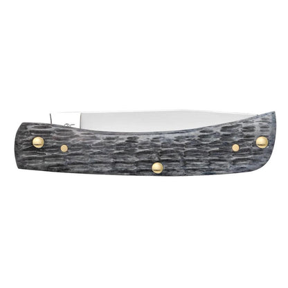 Case Knives Pocket Worn Crandall Jig Gray Bone Sod Buster Jr
