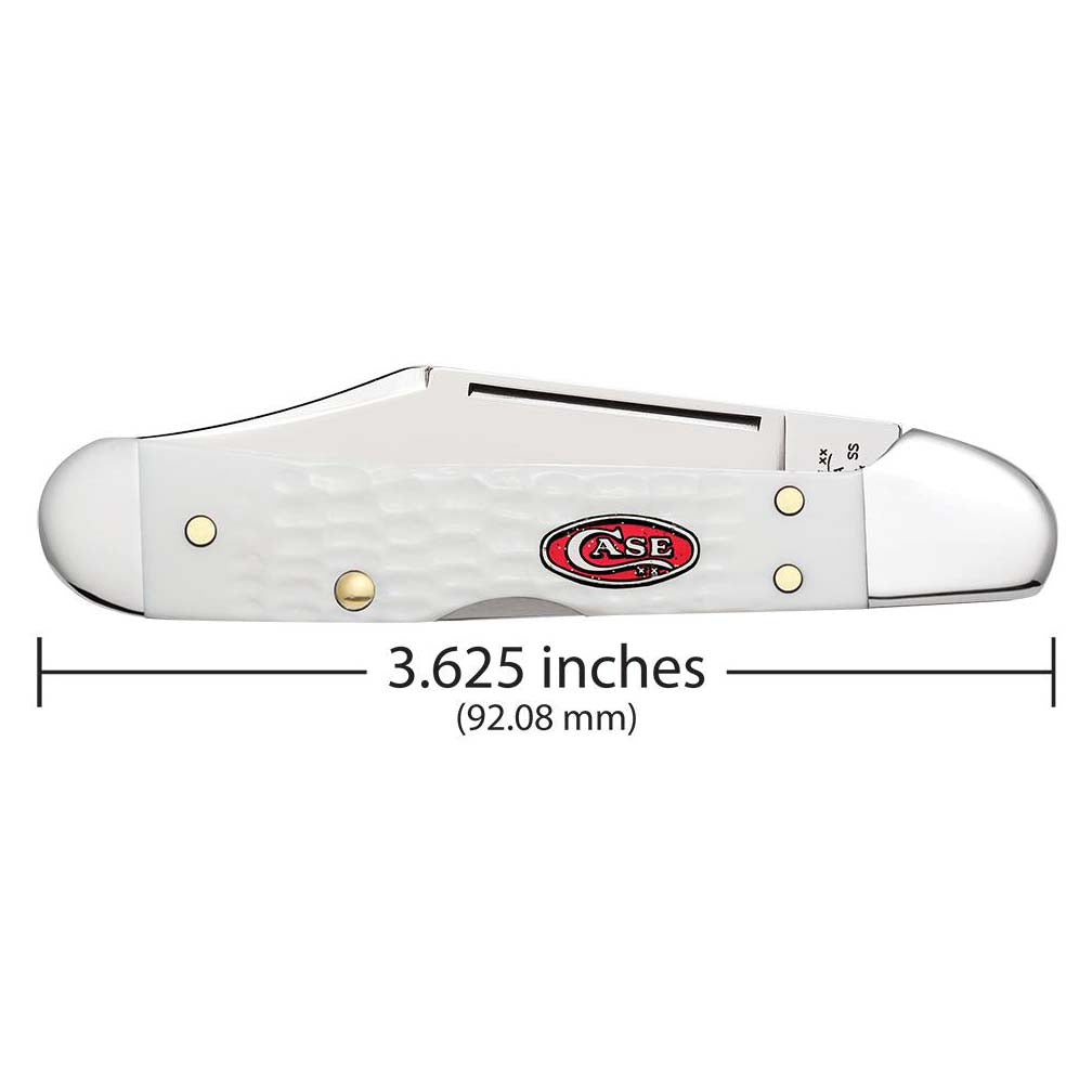 Case Knives SparXX Standard Jig White Synthetic Mini CopperLock Folding Pocket Knife