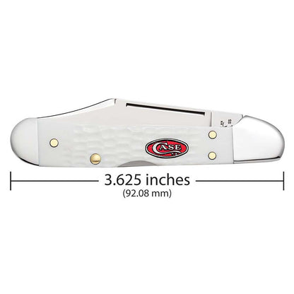 Case Knives SparXX Standard Jig White Synthetic Mini CopperLock Folding Pocket Knife