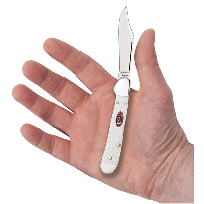 Case Knives SparXX Standard Jig White Synthetic Mini CopperLock Folding Pocket Knife
