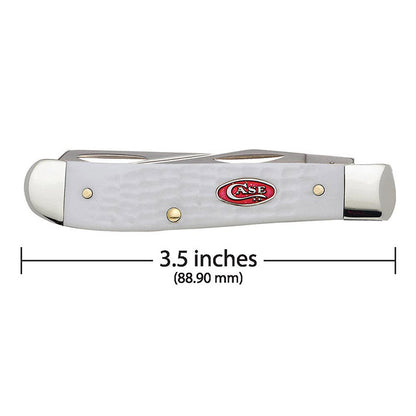 Case Knives White Synthetic SparXX Standard Jig Mini Trapper Folding Pocket Knife