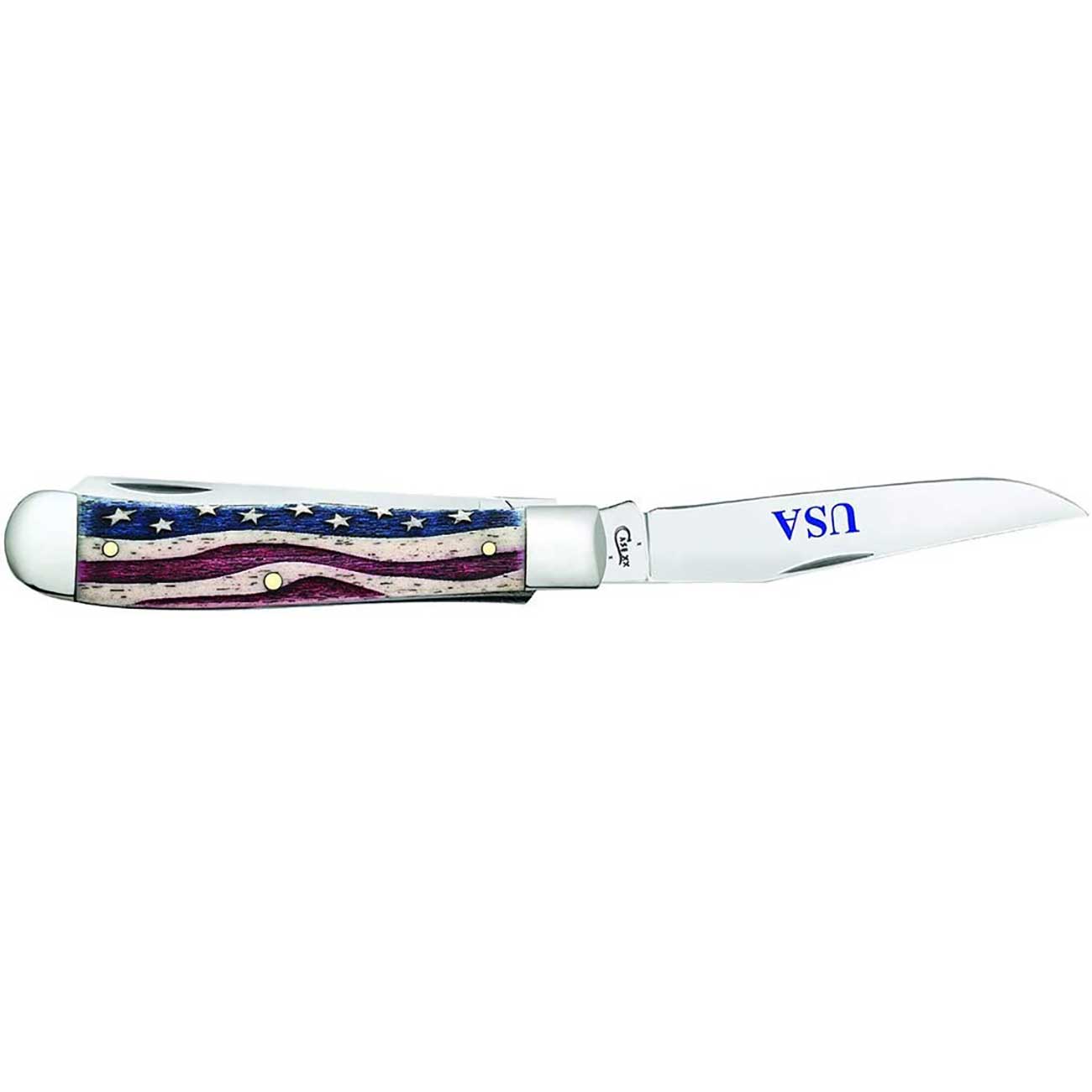 Case Star Spangled Series Embellished Smooth Natural Bone Trapper