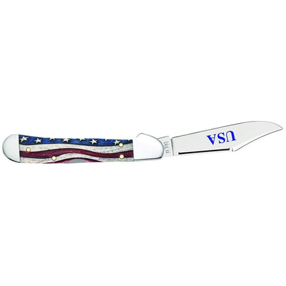 Case Knives Star Spangled Series Embellished Smooth Natural Bone Mini CopperLock