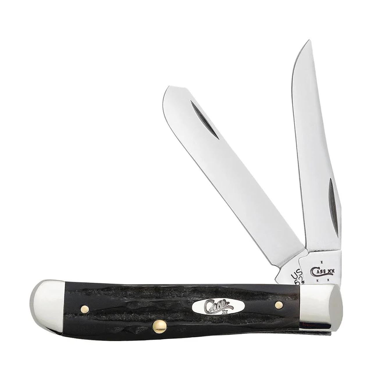 Case Knives Jigged Buffalo Horn Medium Stockman with Pen Blade