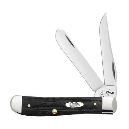Case Knives Jigged Buffalo Horn Medium Stockman with Pen Blade