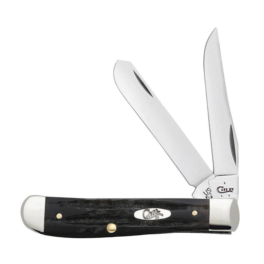 Case Knives Jigged Buffalo Horn Medium Stockman with Pen Blade