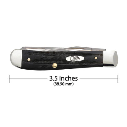 Case Knives Jigged Buffalo Horn Medium Stockman with Pen Blade