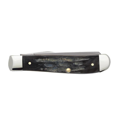 Case Knives Jigged Buffalo Horn Medium Stockman with Pen Blade