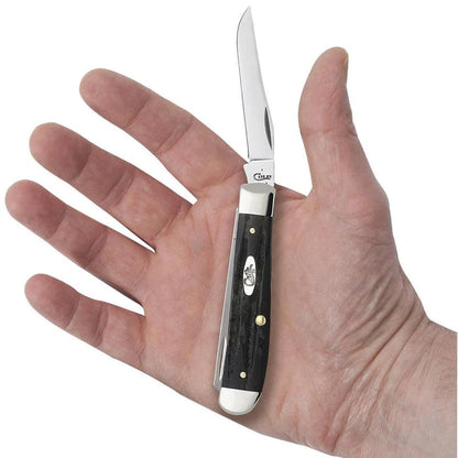 Case Knives Jigged Buffalo Horn Medium Stockman with Pen Blade