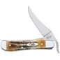 Case Knives 6.5 BoneStag RussLock Folding Pocket Knife
