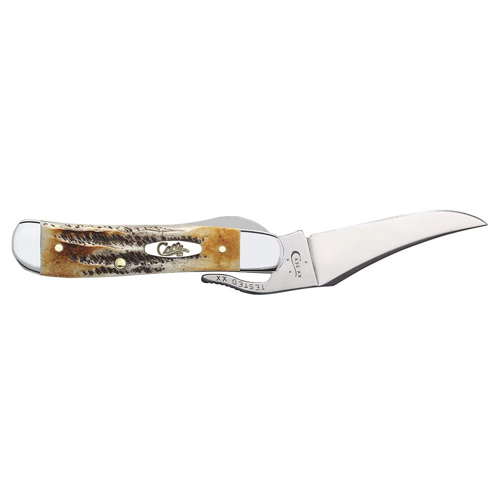 Case Knives 6.5 BoneStag RussLock Folding Pocket Knife