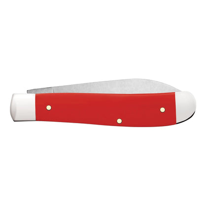 Case Knives American Workman Smooth Red Synthetic Mini Trapper Folding Pocket Knife
