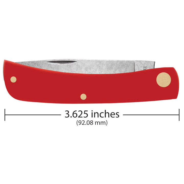 Case Knives American Workman Smooth Red Synthetic Sod Buster Jr Folding Pocket Knife