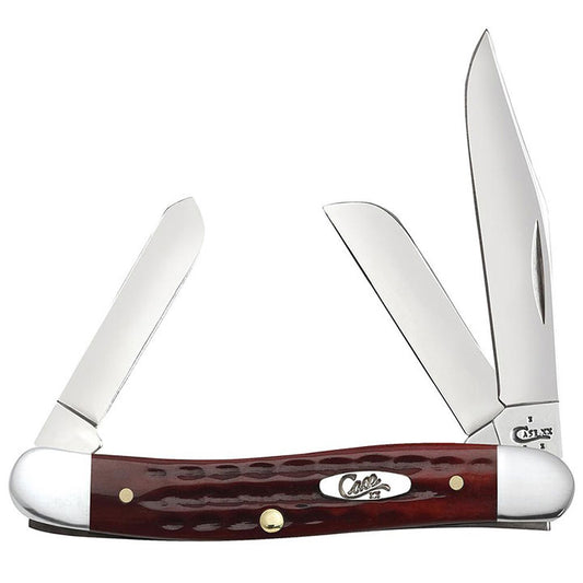 Case Knives Pocket Worn Old Red Bone Corn Cob Jig Medium Stockman Folding Pocket Knife
