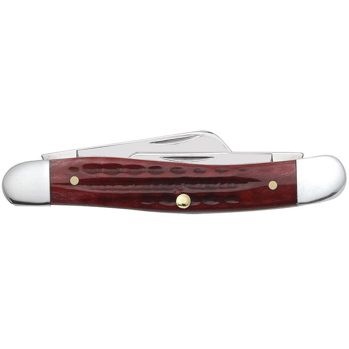 Case Knives Pocket Worn Old Red Bone Corn Cob Jig Medium Stockman Folding Pocket Knife