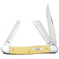 Case Knives Yellow Synthetic Medium Stockman Folding Pocket Knife