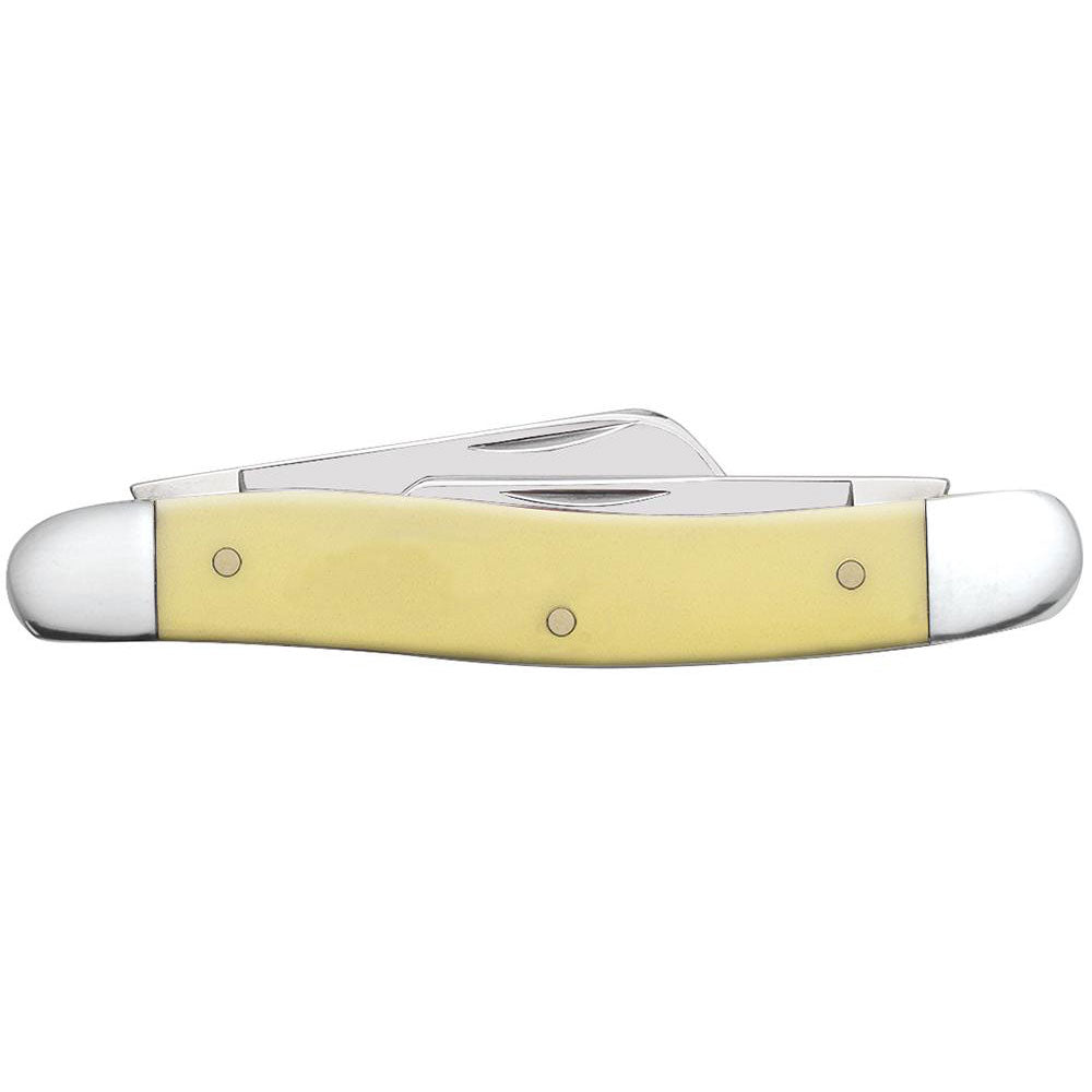 Case Knives Yellow Synthetic Medium Stockman Folding Pocket Knife
