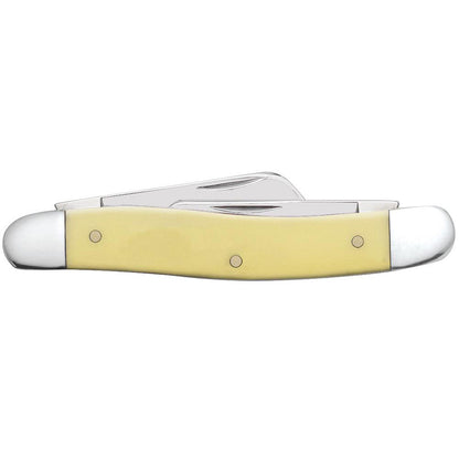 Case Knives Yellow Synthetic Medium Stockman Folding Pocket Knife