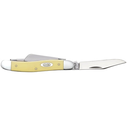 Case Knives Yellow Synthetic Medium Stockman Folding Pocket Knife