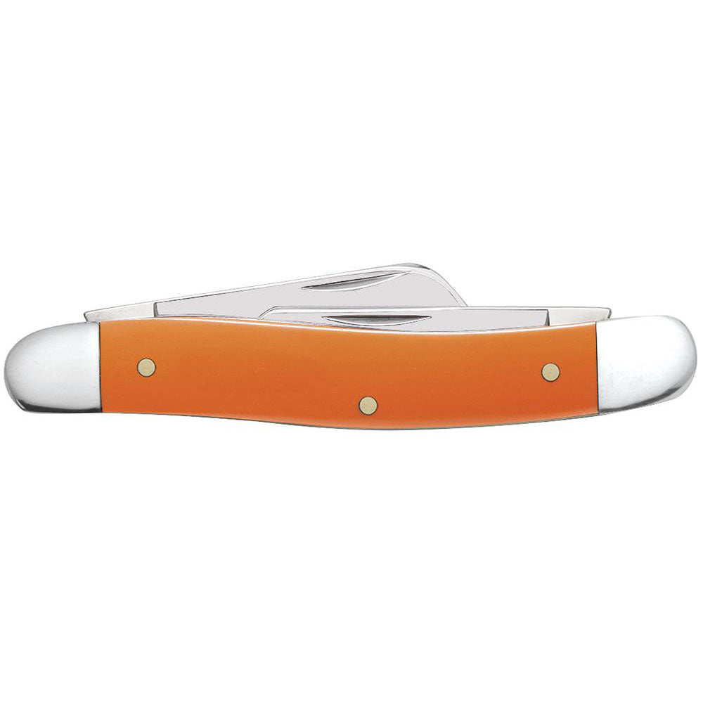 Case Knives Smooth Orange Synthetic Medium Stockman Folding Pocket Knife