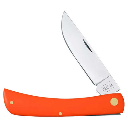 Case Knives Smooth Orange Synthetic Sod Buster Folding Pocket Knife