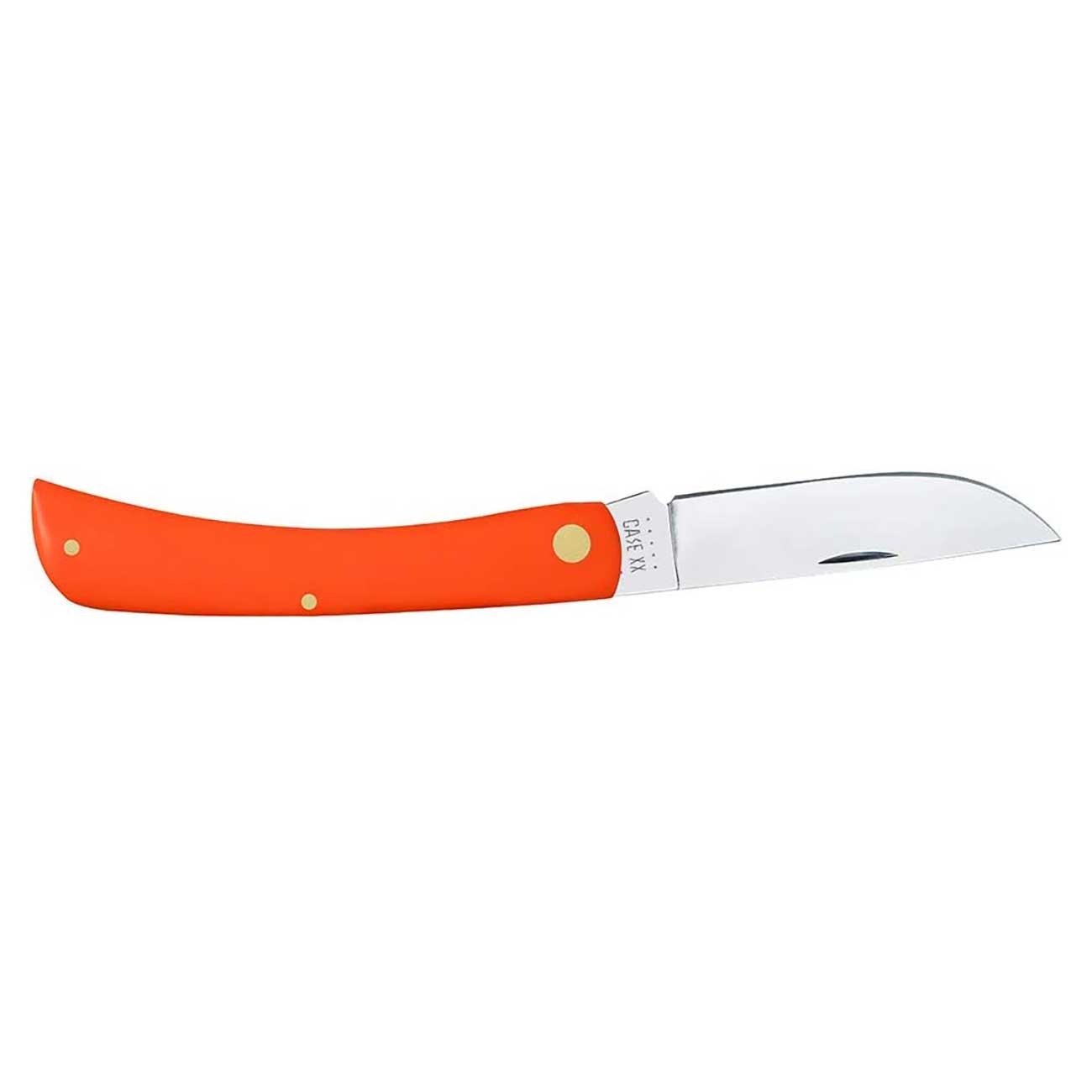 Case Knives Smooth Orange Synthetic Sod Buster Folding Pocket Knife