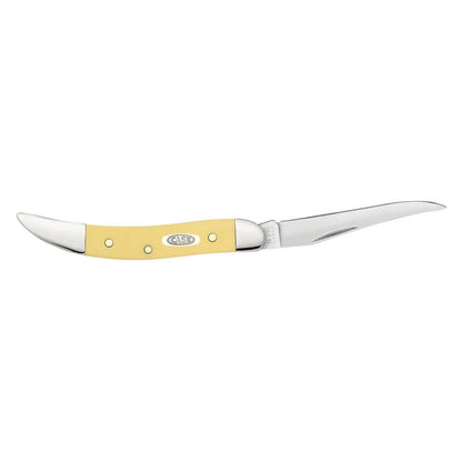 Case Knives Yellow Synthetic Small Texas Toothpick Folding Pocket Knife