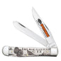 Case Knives  Sportsman Series Turkey Embellished Smooth Natural Bone Trapper Folding Pocket Knife