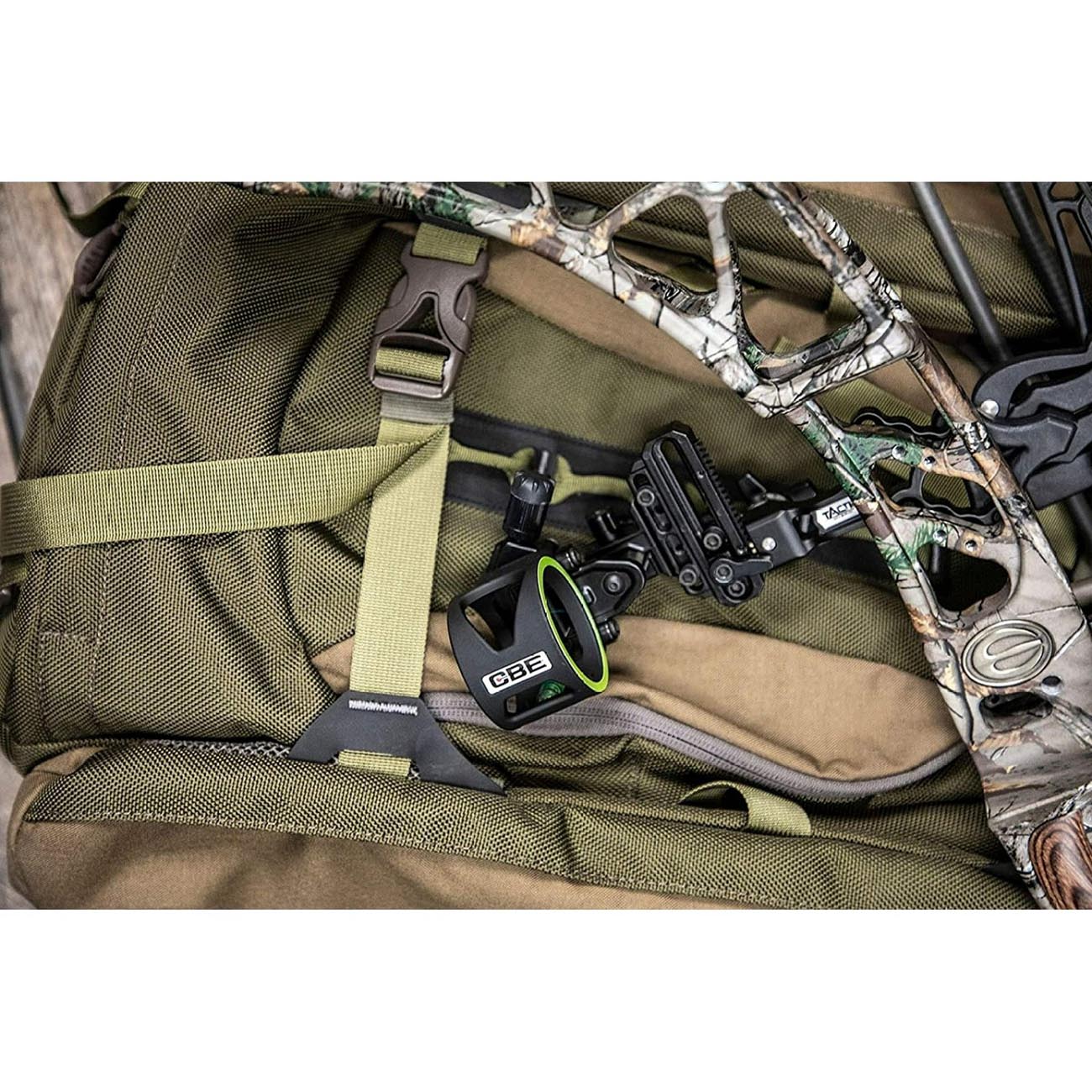 CBE Archery Tactic Hybrid 3-Pin Bow Sight with 0.019 Fibers (Ambidextrous)