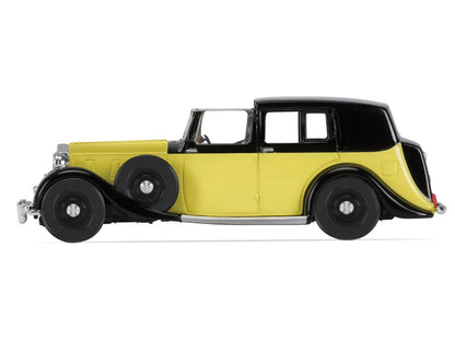 Rolls Royce Phantom III Sedanca de Ville Yellow with Black Top James Bond 007 "Goldfinger" (1964) Movie Diecast Model by Corgi