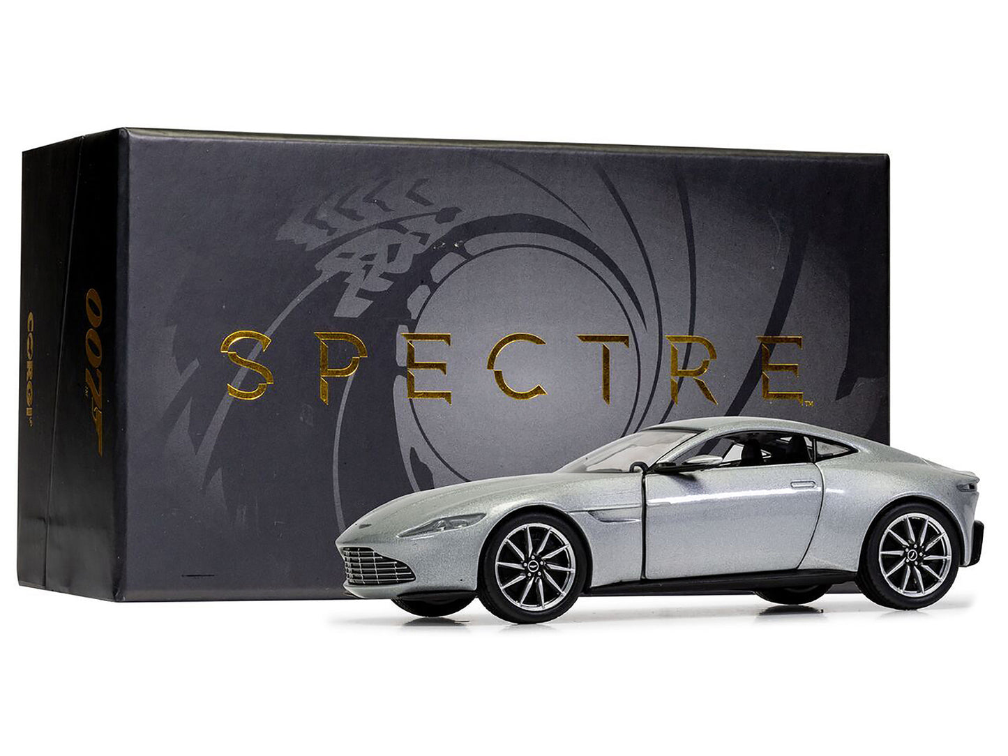 Aston Martin DB10 RHD (Right Hand Drive) Silver Metallic James Bond 007 "Spectre" (2015) Movie Diecast Model Car by Corgi