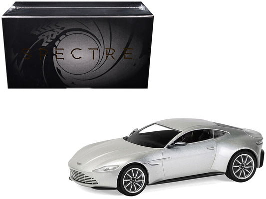 Aston Martin DB10 RHD (Right Hand Drive) Silver Metallic James Bond 007 "Spectre" (2015) Movie T&y Diecast Model Car by Corgi
