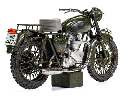 Triumph TR6 Trophy Motorcycle Dark Green (Weathered) "The Great Escape" (1963) Movie Diecast Model by Corgi