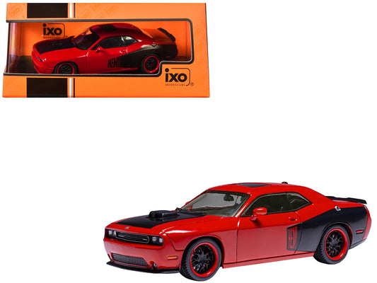 2009 Dodge Challenger SRT8 Red with Black Accents 1/43 T&y Diecast Model by IXO Models