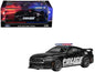 Ford Mustang Dark Horse "Police Interceptor" Black 1/64 Diecast Model Car by CM Models