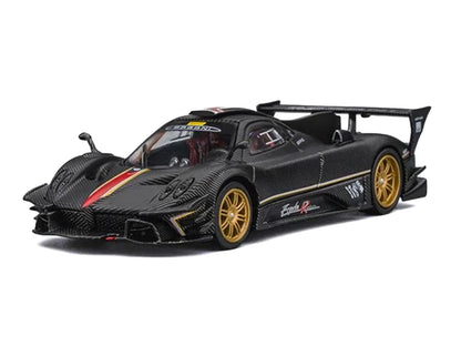 Nurburgring Diorama Set Pagani Zonda Revolucion Carbon Gold Stripes Extra