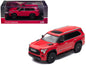 2024 Toyota Sequoia Solar Red 1/64 Diecast by CM Model