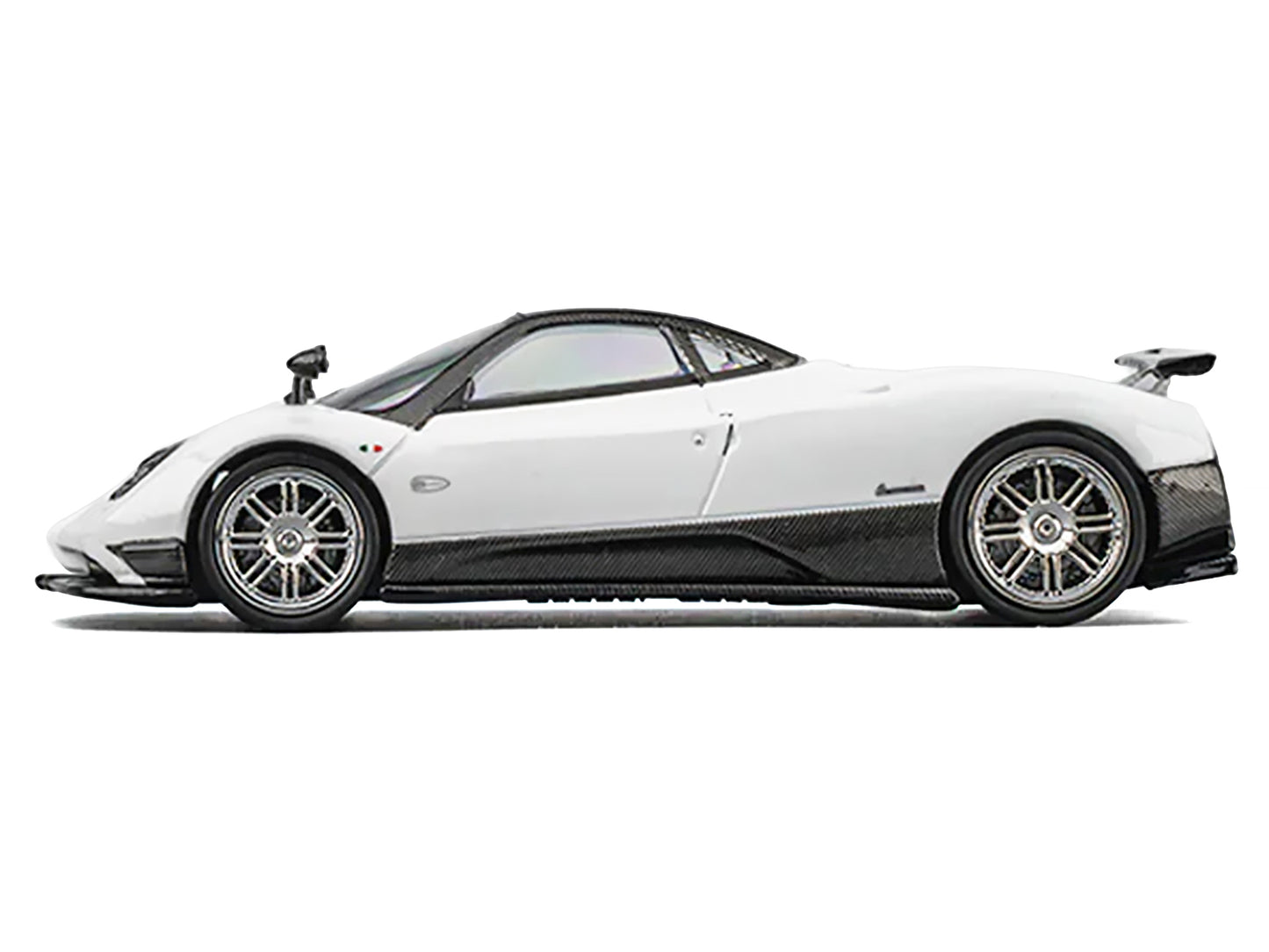 Pagani Zonda F Pearl White with Black Top 1/64 Diecast Model Car by CM Model