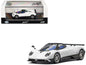 Pagani Zonda F Pearl White with Black Top 1/64 Diecast Model Car by CM Model