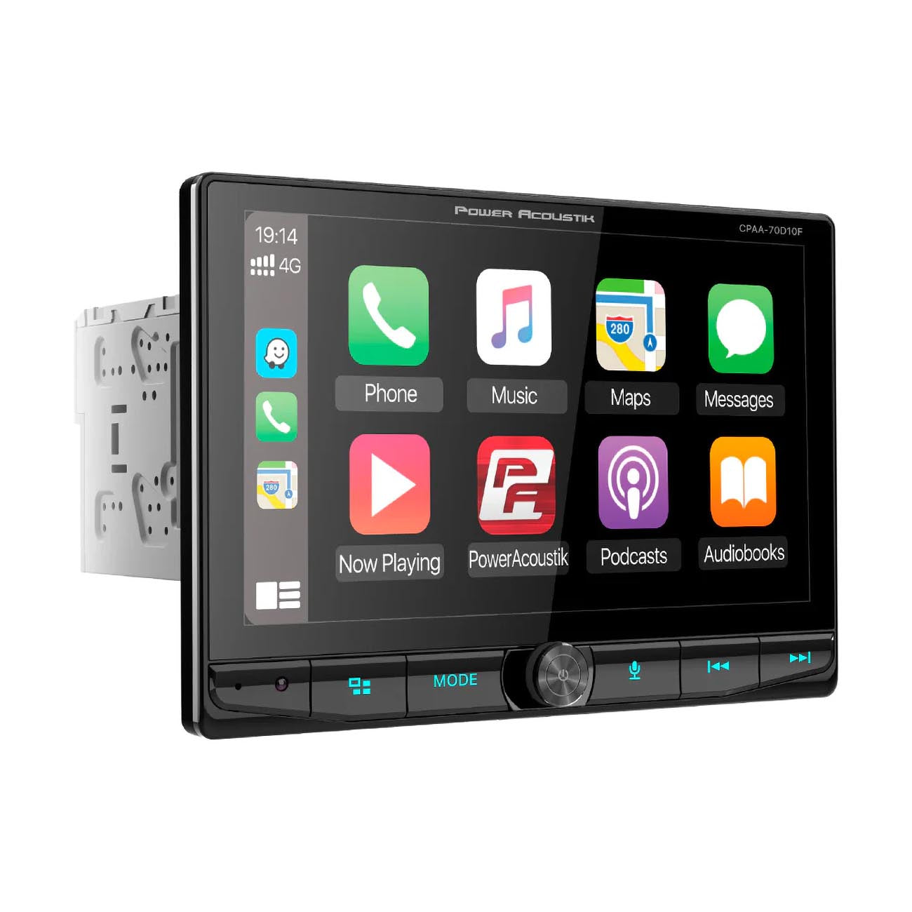 Power Acoustik 10.6" Floating  Double Din DVD with Apple Car Play & Android Auto