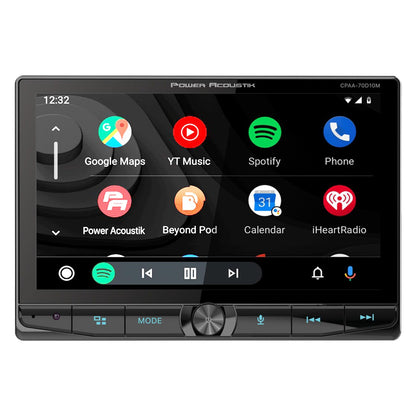 Power Acoustik 10.6″ Floating Double DIN Mechless Receiver with Apple Car Play & Android Auto Bluet