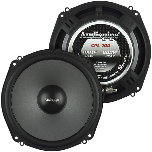 Audiopipe Shallow Mount 7â€ Low Mid Frequency Speaker (Pair)
