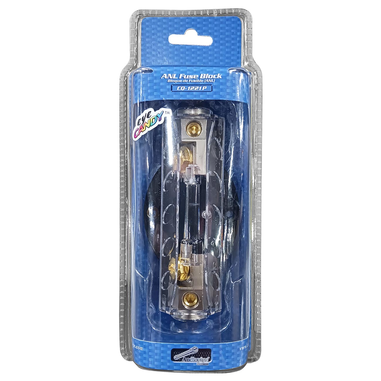 Audiopipe ANL Fuse Holder with Blue LED Status Indicator – Platinum
