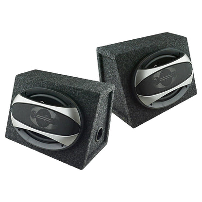 AudioDrift Loaded 6x9" 500 Watt Max 4 Way Single Boxes (Pair)