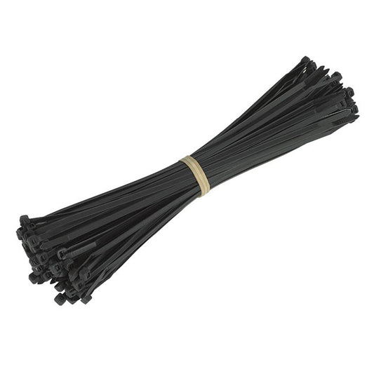 Xscorpion 12â€³ Wire Ties â€“ Black (100 count)
