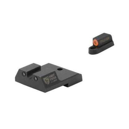 Night Fision Night Sight Set for CZ-USA P-07/P-09 Orange Tritium Front Ring/U-Notched Tritium Black