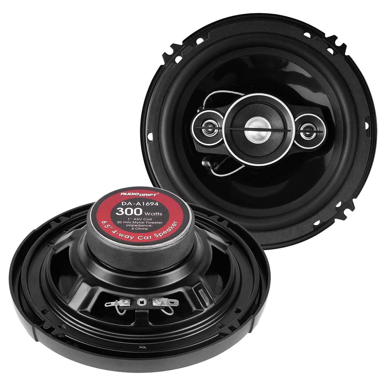Audiodrift 6.5" 4-Way Speakers 300W Max